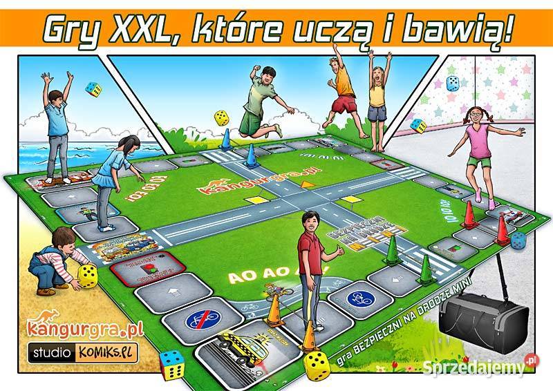 GRA BEZPIECZNI NA DRODZE MINI edukacyjna GRA XXL Gdańsk sprzedam