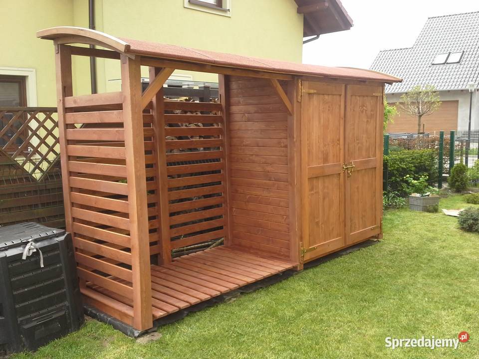 Drewutnia 195x11mdomek 2x11m z dachem łukowym Kalety