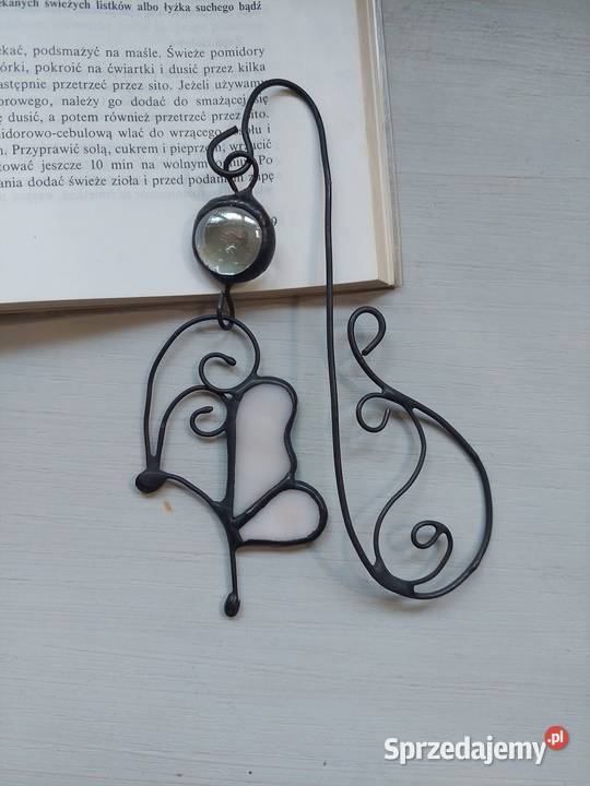 zakładka do książki motylek szampan witraż Piekary Śląskie