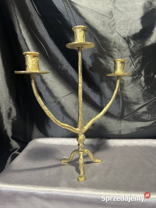 Świecznik mosiądz Kozy