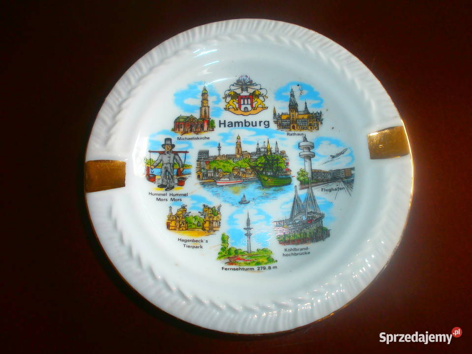 popielniczka BERLIN HAMBURG porcelana Zielona Góra