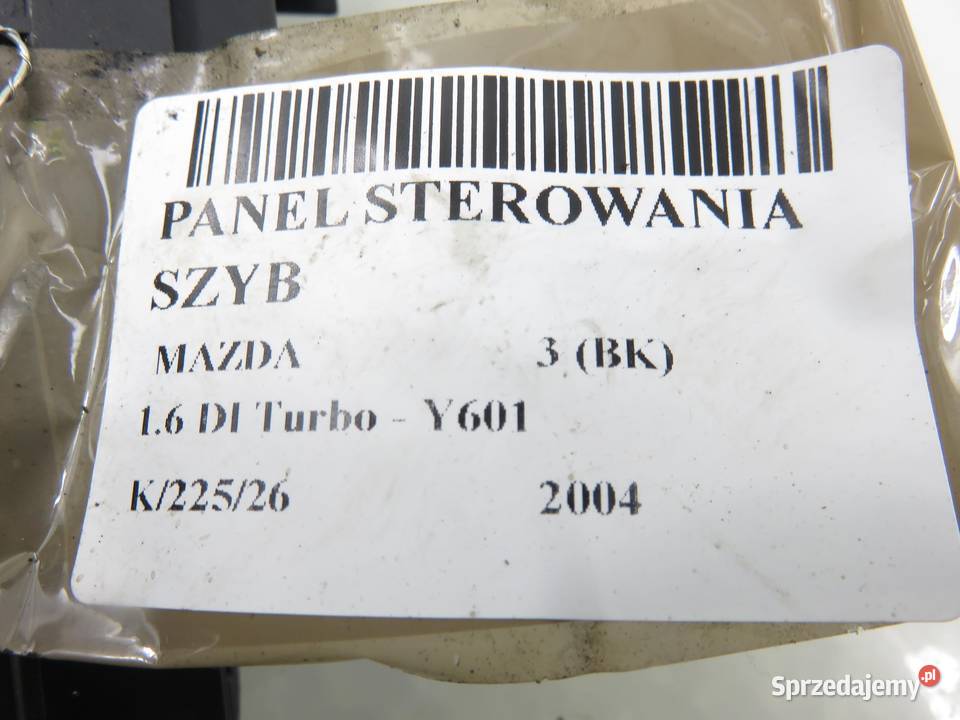 PANEL SZYB MAZDA 3 BK 03123000BP4L osobowe sprzedam