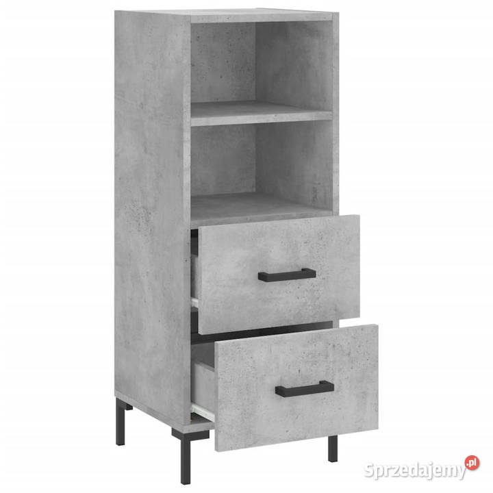 Szafka szarość betonu 345x34x90 materiał Warszawa