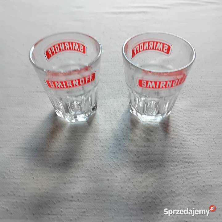 Dwa kieliszko reklamowe Smirnoff 50 ml Arcoroc Koźminek