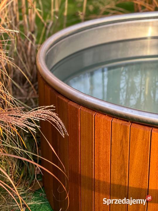 Balia ogrodowa ze stali nierdzewnej drewno Andrychów