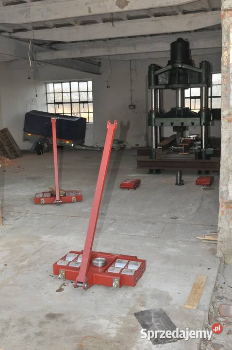 Wózki rolki transportowe zestaw super ciężki 40t Magazynowanie Kraków