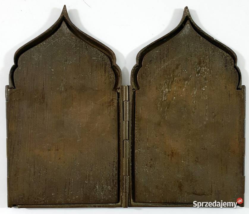 Ikona podróżna Tetraptyk Rosja XIXw 0425 Warszawa