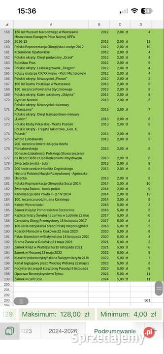 Monety kolekcjonerskie NBP 20002024 2 i 5
