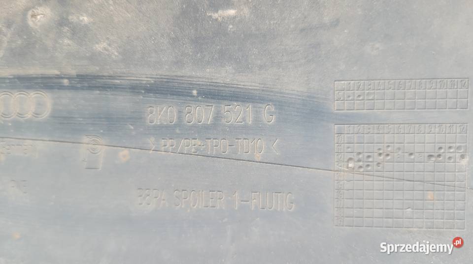 AUDI A4 B8 LIFT 12 SPOILER DOKŁADKA ZDERZAKA TYL Ruda Śląska