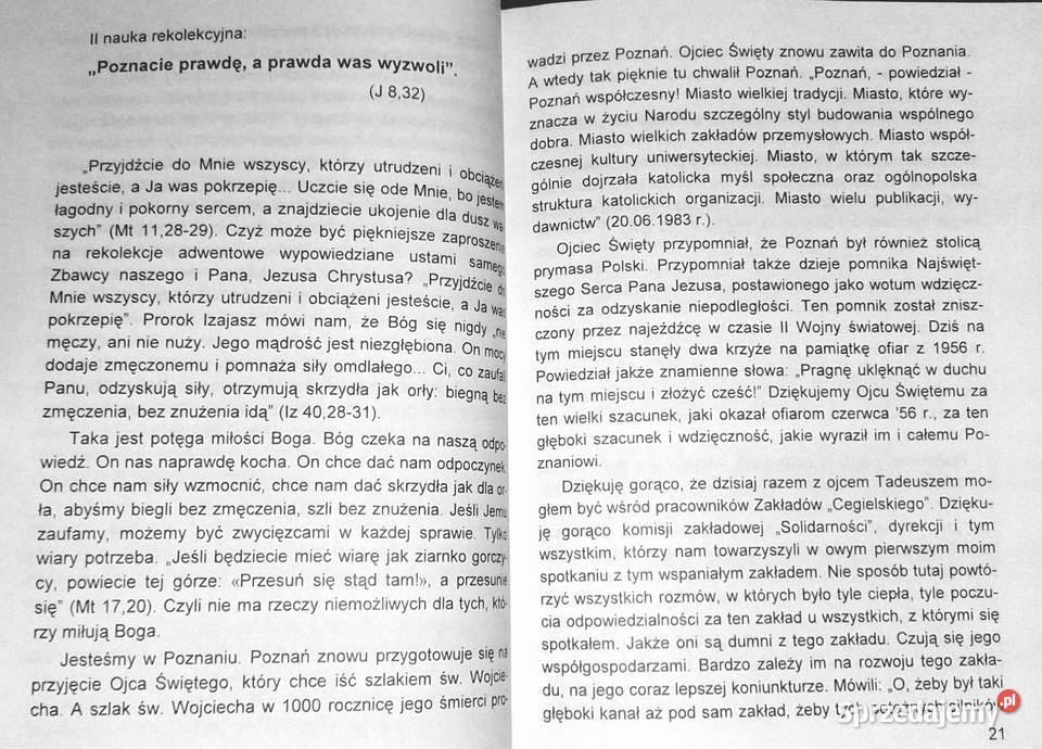 Rekolekcje ludzi pracy bp Edward Frankowski Chełm