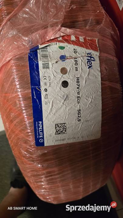 5G25mm w peszlu rolka 100m Kable i przewody Kołobrzeg sprzedam