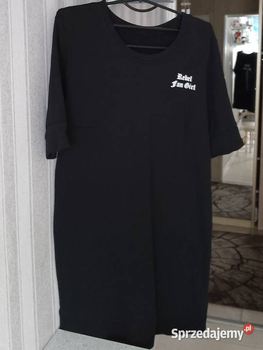 Sukienka tshirt Rebel Fan Girl firmy HM Opole
