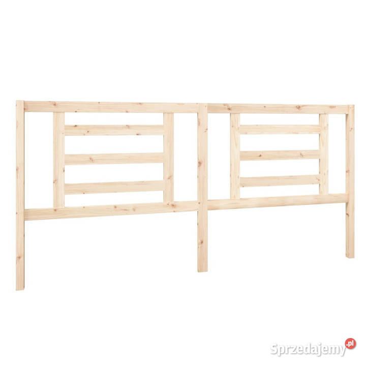 Wezgłowie łóżka 206x4x100 lite drewno sosnowe