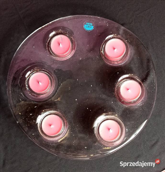 Finlandia szkło artystyczne MERI LASI świecznik Jasień