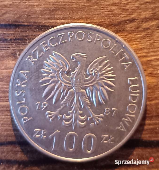 Moneta 100 Kazimierz III Wielki 1987 Zbylitowska Góra