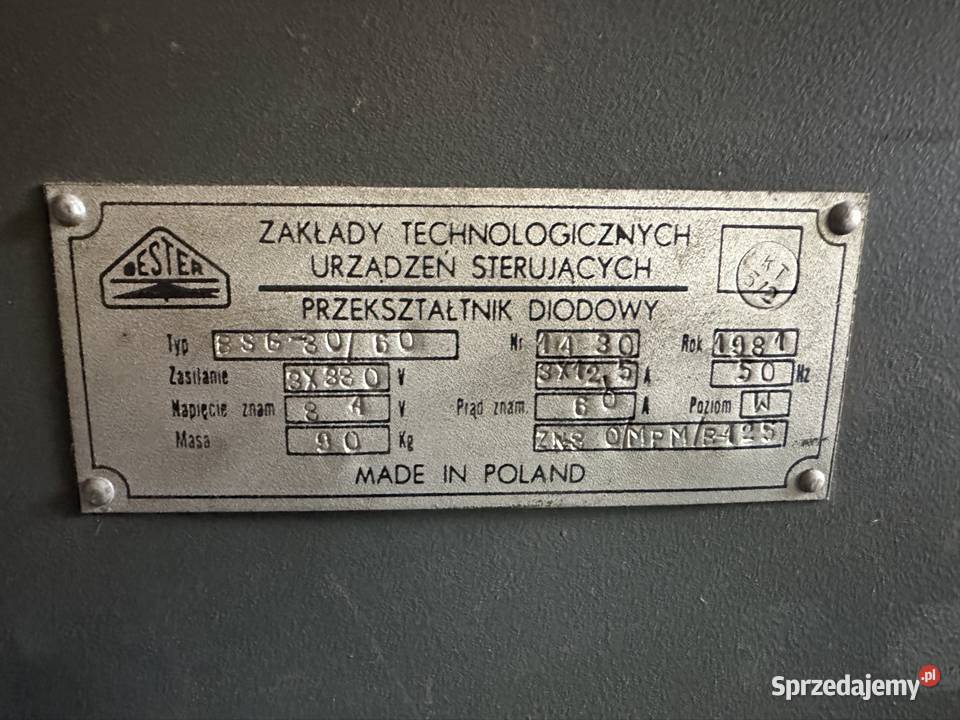 Prostowniki dużej mocy 2x60A i 25A 6121824V Sędowice