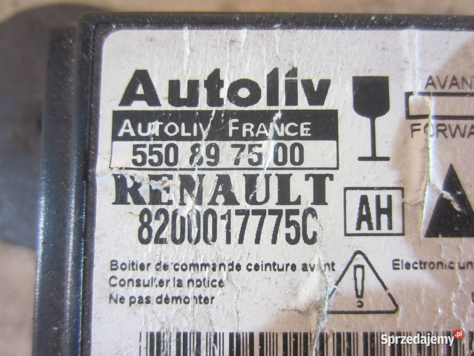 sterownik moduł czujnik airbag renault vel satis Układ elektryczny zachodniopomorskie Szczecin sprzedam