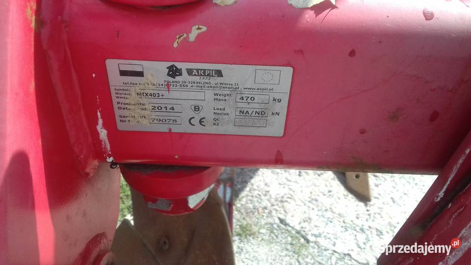 Pług AKPIL Mix 40 31 jednobelkowy UŻYWANY nieuszkodzony Maszyny uprawowe Opoczno