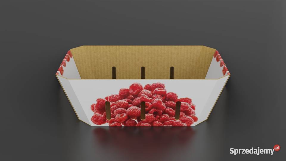 Pojemniki koszyk na owoce 500g borówka truskawka