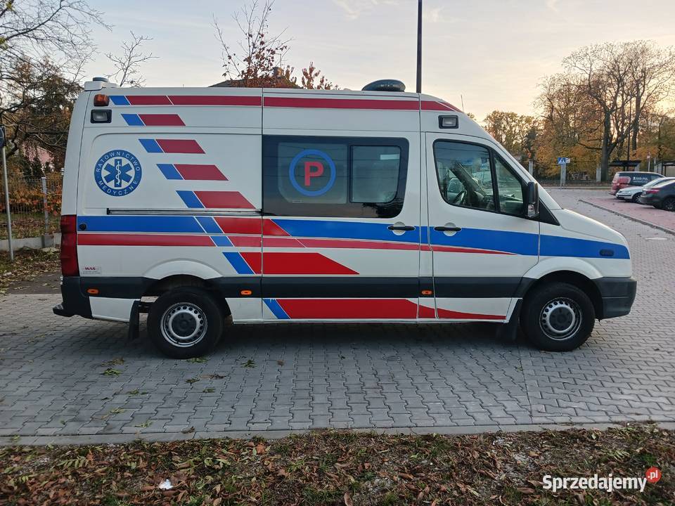 Volkswagen Crafter ambulanskaretka 2009 elektryczne lusterka mazowieckie Warszawa