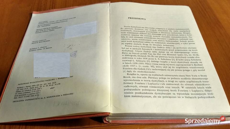 Teoria dystrybucji i analiza transformat Gdańsk