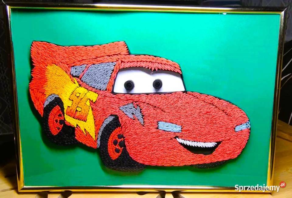 Zygzak Mcqueen Obrazek ręcznie wykonany Quilling Zamość