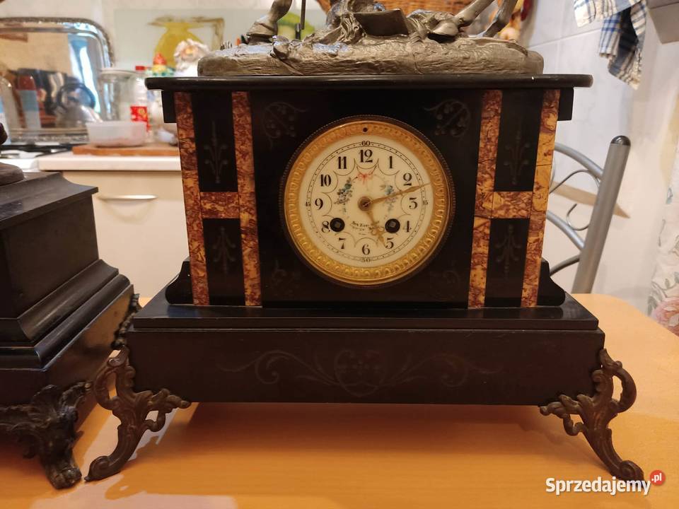 stary francuski zegar figuralny olbrzym Antyki, Sztuka, Kolekcje lubuskie