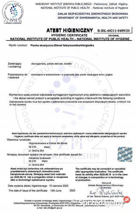 Panel Akustyczny klin kolor zielony 50x50x5 sprzedam