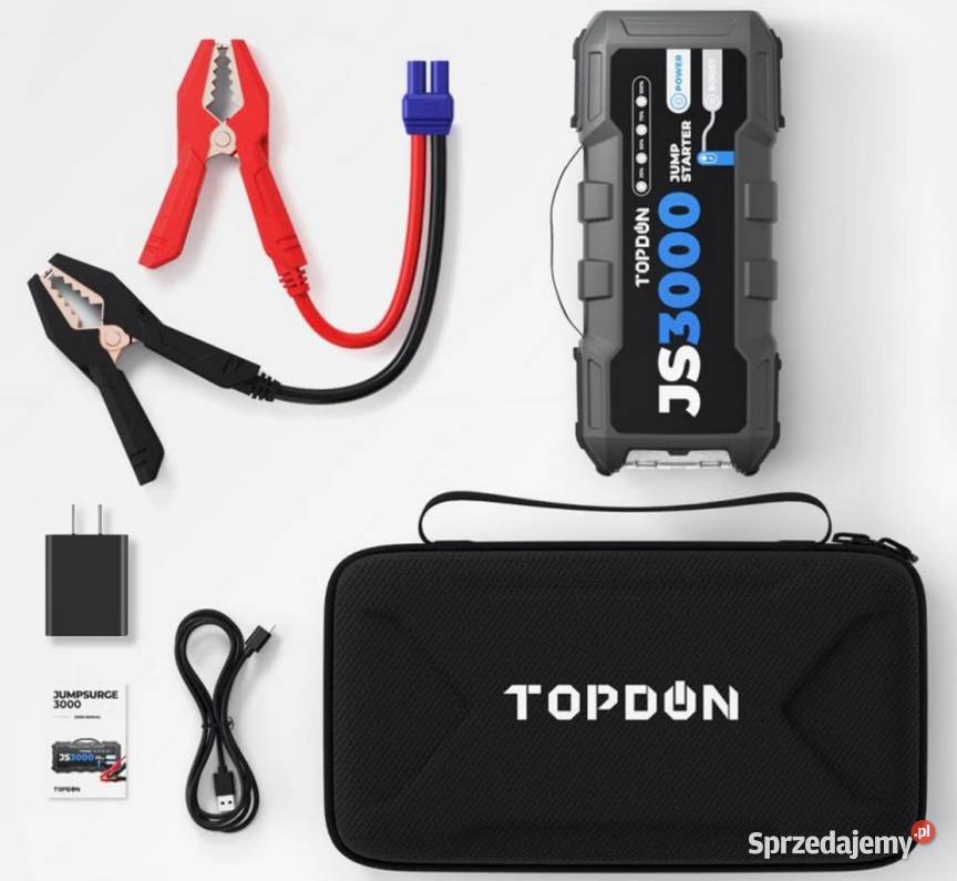TOPDON JS3000 Jump starter rozruch 24000mAh Urządzenia rozruchowe (boostery) Gorzów Wielkopolski sprzedam