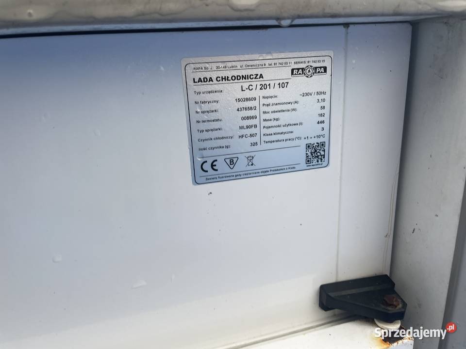 Lada chłodnicza RAPA LC 201 107 B świętokrzyskie Jędrzejów sprzedam