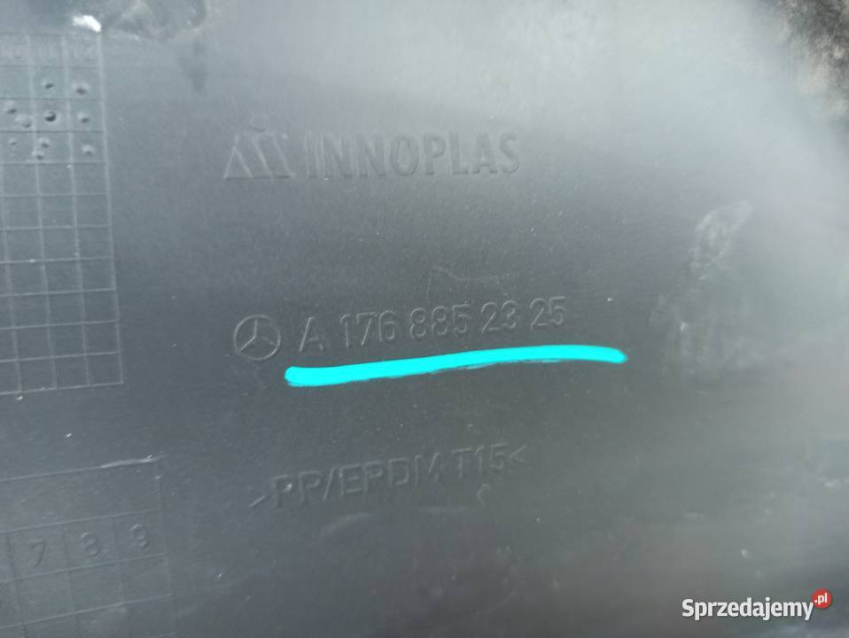 MERCEDES AKLASA W176 AMG ZDERZAK TYŁ TYLNY Bieleń