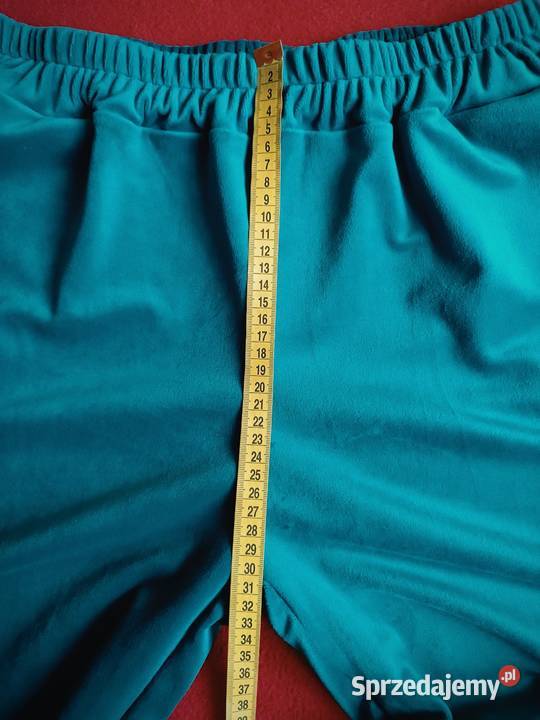 Dres niebieski komplet welurowy wiskoza Kaptur śląskie Cieszyn