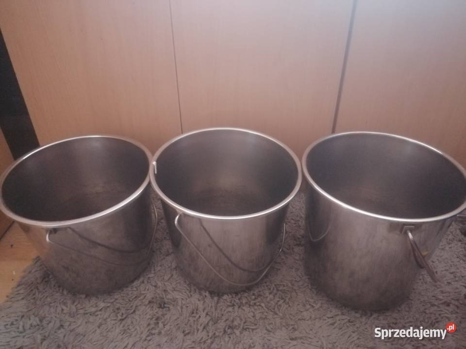 Wiadro z nierdzewki