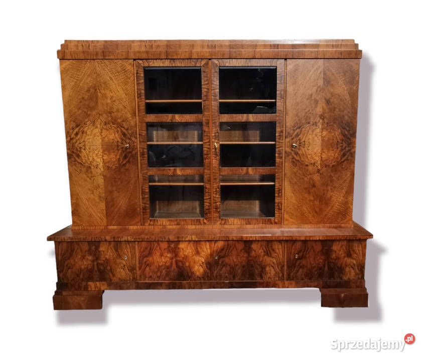 Komplet gabinetowy Art Deco 1930r Biurko dolnośląskie Wrocław sprzedam