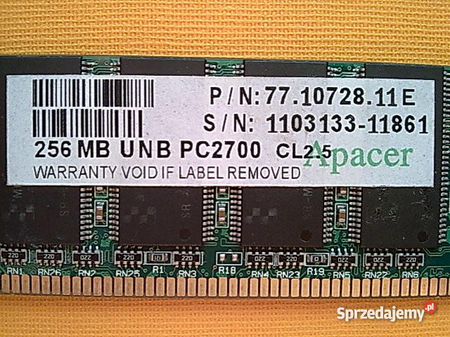 PAMIĘCI SDRAM DDR 128MB I 256MB WROCŁAW dolnośląskie Wrocław