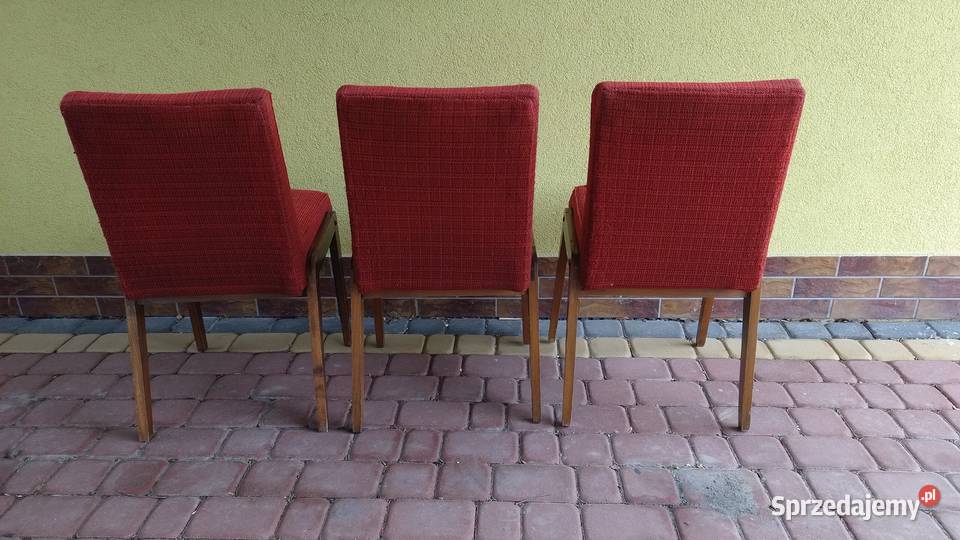 Krzesła Aga z czasów PRLu 3 krzesła podkarpackie Roźwienica sprzedam