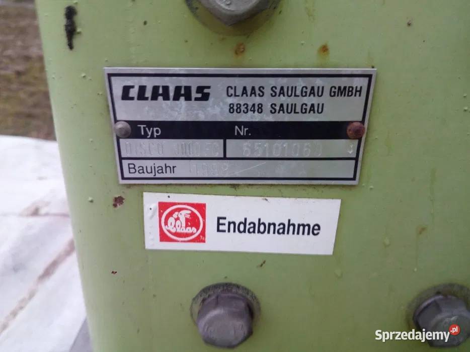 Kondycjoner do kosiarki CLASS DISCO 3000 FC podkarpackie Polana