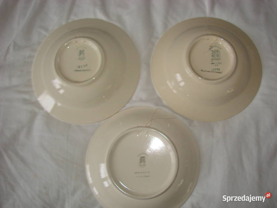 Włocławek fajansowy talerz dekoracyjny pomorskie Pruszcz Gdański