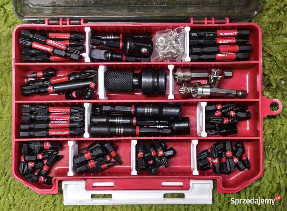 Zestaw bitów udarowych 99 elementów nowa walizka łódzkie sprzedam
