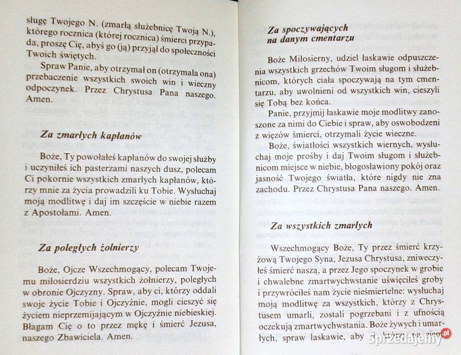 Modlitwy zmarłyc Antoni Skwierczyński MIC