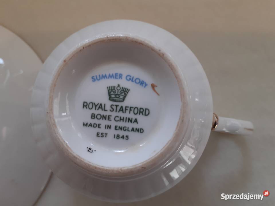 Filiżanka Spodek ROYAL STAFFORD England Gawroniec sprzedam