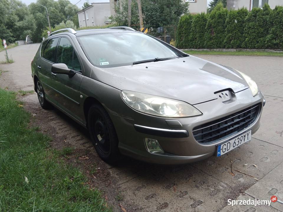Peugeot 407 22 BenzLpg 163 2006r skórzana tapicerka 407 Wejherowo