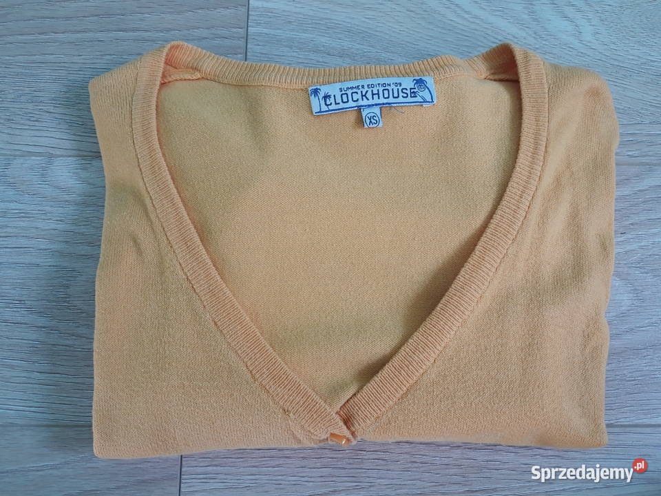 Żółty rozpinany sweterek Kraków