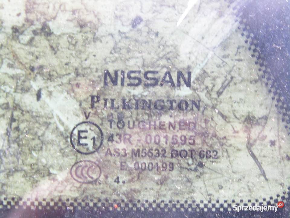 SZYBA KAROSERYJNA LEWY TYŁ TYLNA NISSAN QASHQAI osobowe