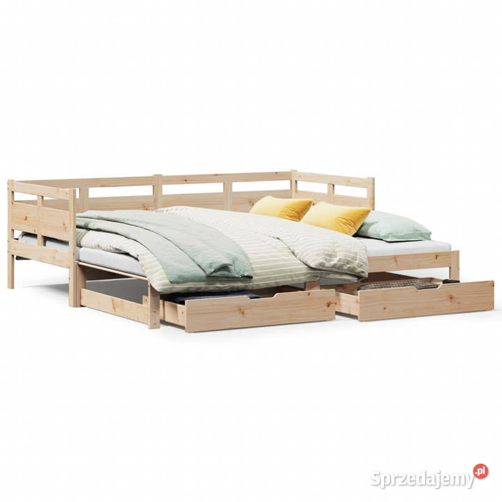 Sofa rozsuwana z szufladami bez materaca 80x200 Warszawa