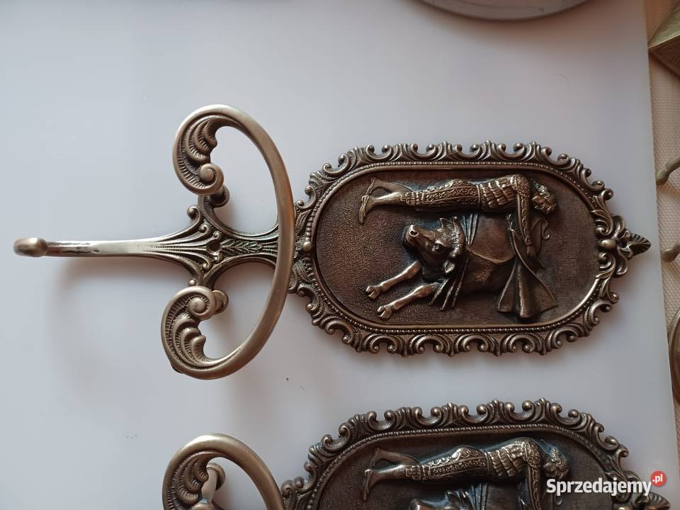 Piękny wieszak mosiężny wielkopolskie