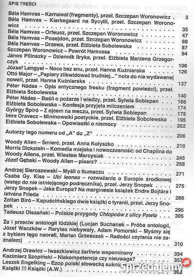 LITERATURA NA ŚWIECIE 1989 1 210 Warszawa