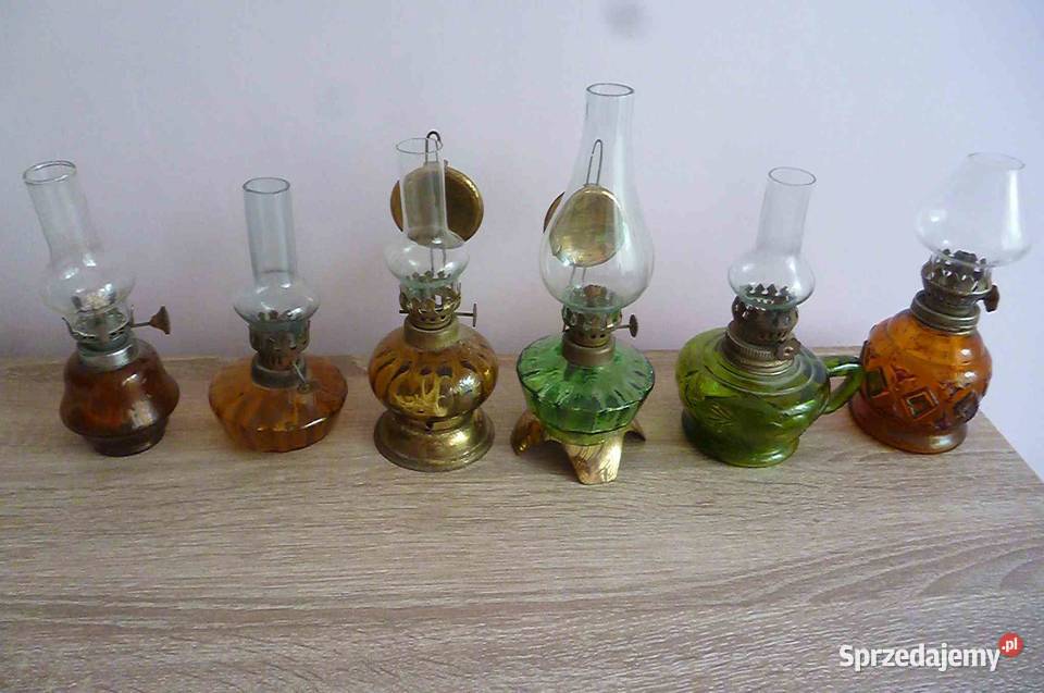 LAMPKI NAFTOWE KOMPLET 6 SZTUK Kraków sprzedam
