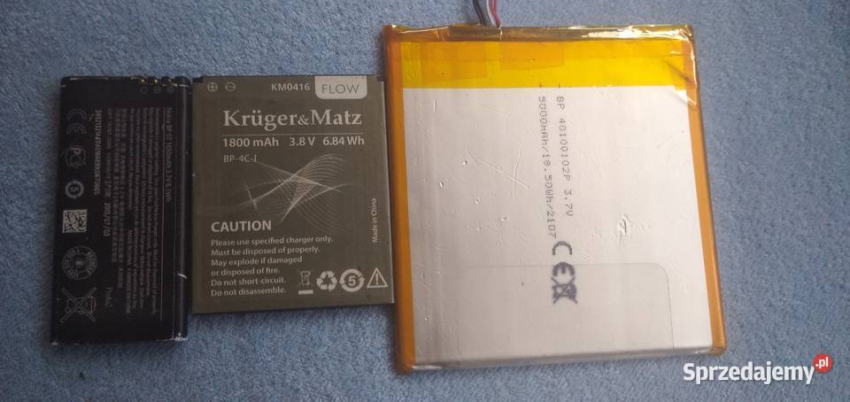 zestaw baterii 2400 mah bl lg huawei hammer Sandomierz sprzedam