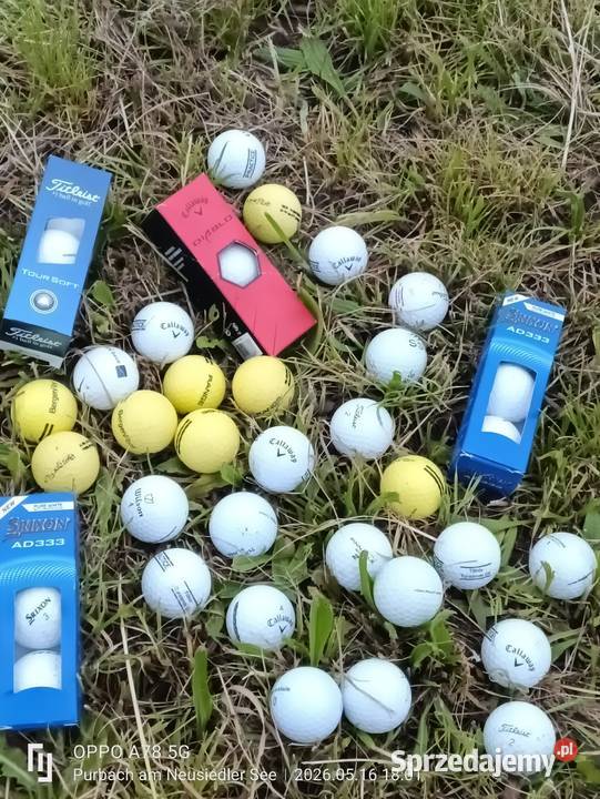 Piłeczki golfowe używane